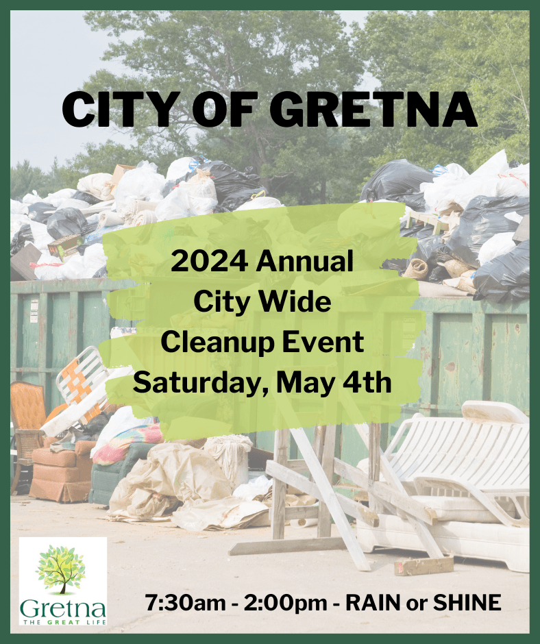 City of Gretna Cleanup Event 2024 website (788 x 940 px)