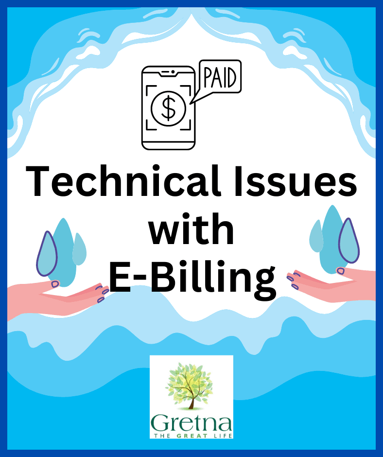Technical Issues with Water E-Billing website 