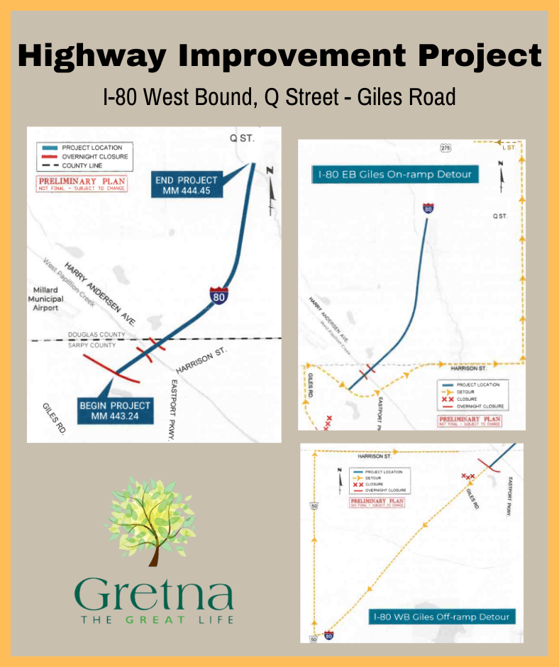NDOT Highway improvement project website and FB