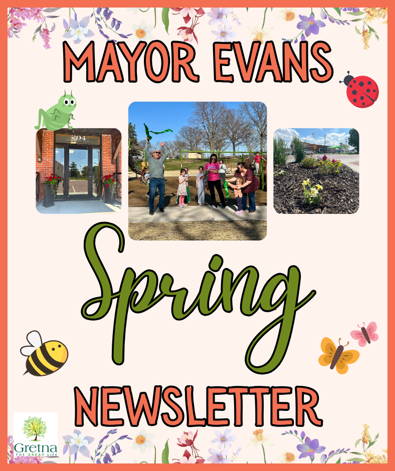 Mayor Evans Spring Newsletter Graphic Website